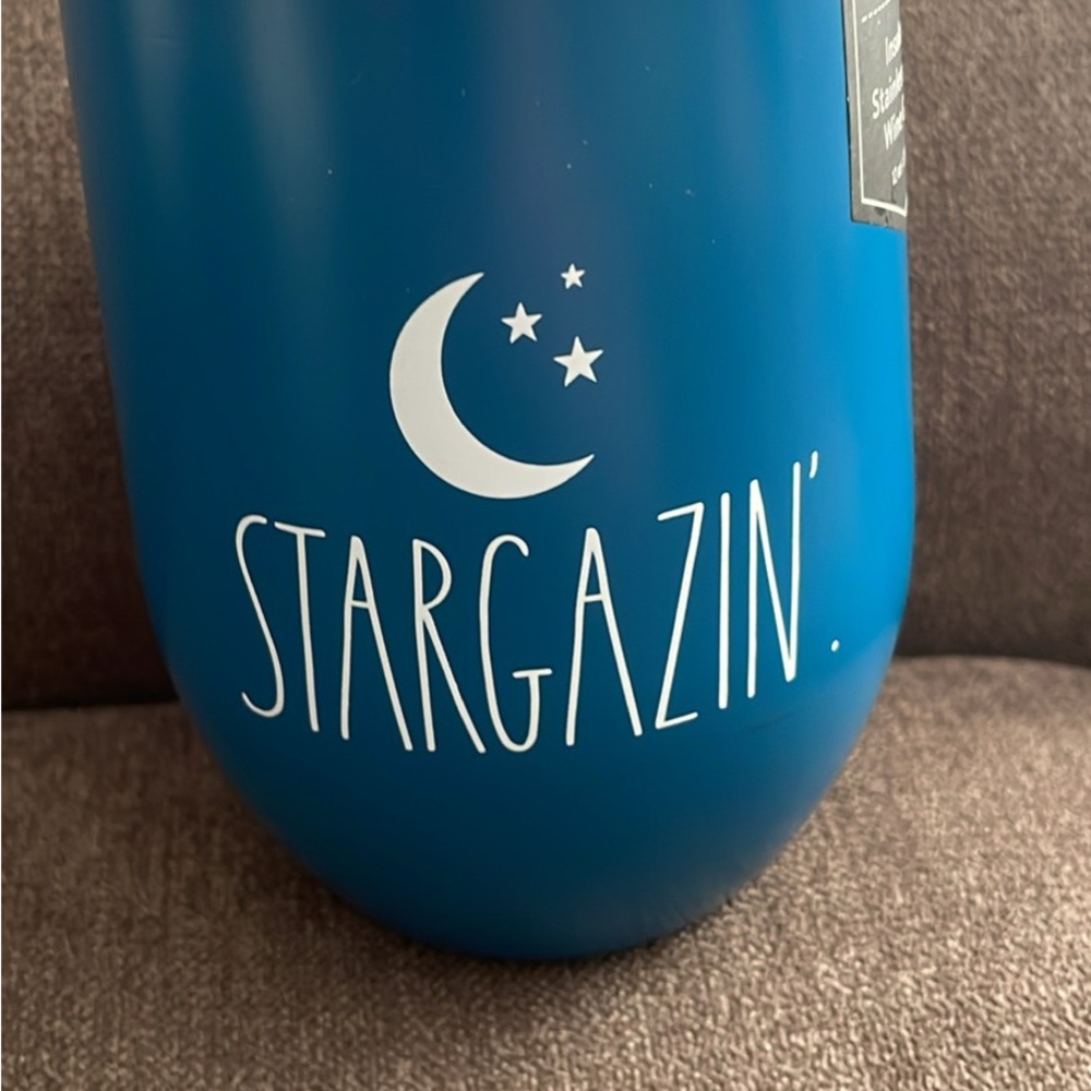 Rae Dunn Blue Insulated Wine Glass